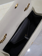 LOULOU MOYEN 29 PO PEAU DE MOUTON BLANC FERMOIR DORÉ