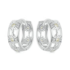 White Gold Plated Inifinite Love Hoop Earring Cartilage Earrings Lightweight