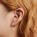 Boucles d'oreilles pendantes turquoise avec perles coquillage