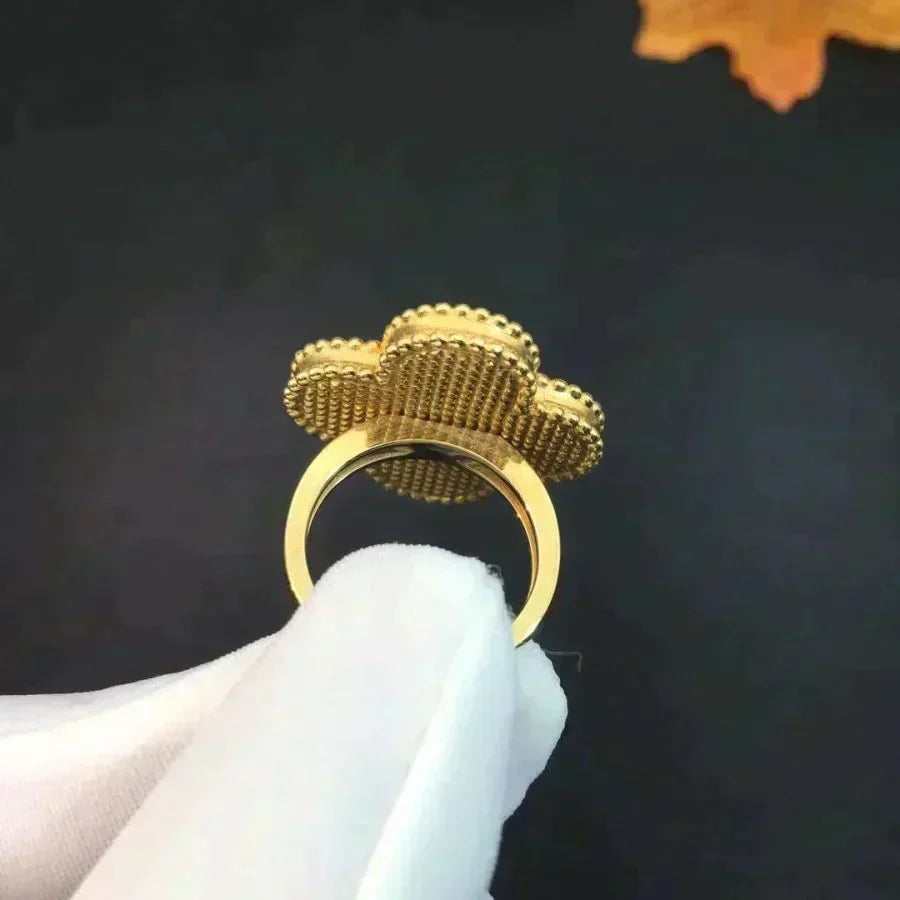 [Shinejoy]CLOVER MALACHITE RING