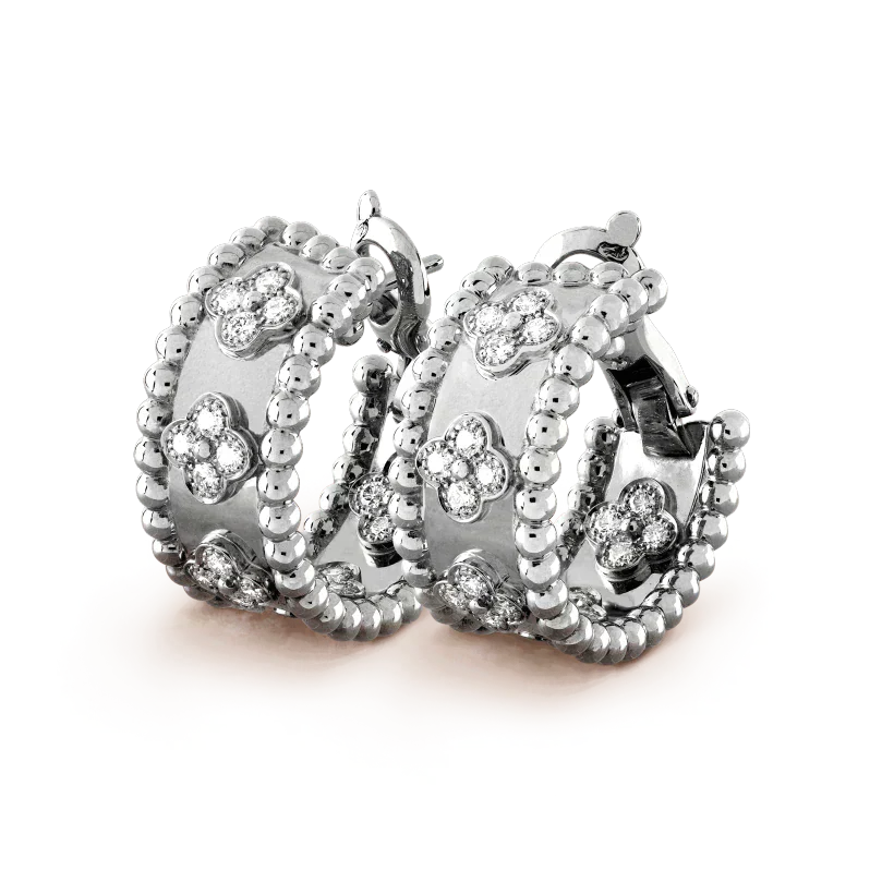 [Shinejoy]パーリー ダイヤモンド イヤリング