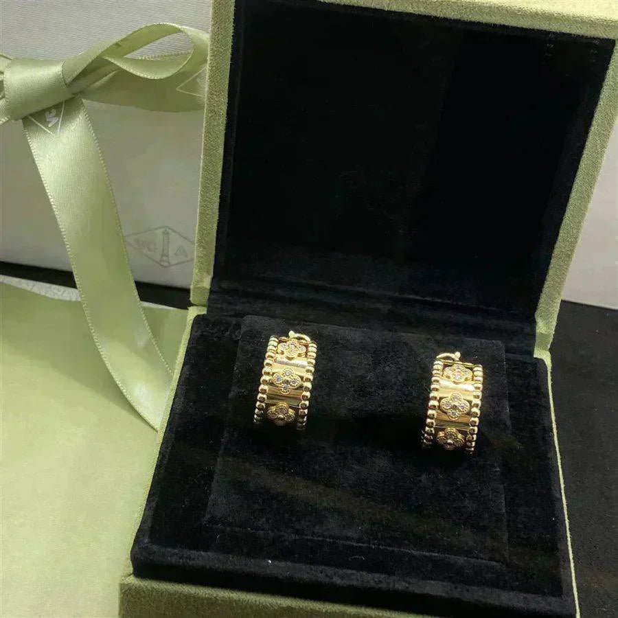 [Shinejoy]パーリー ダイヤモンド イヤリング